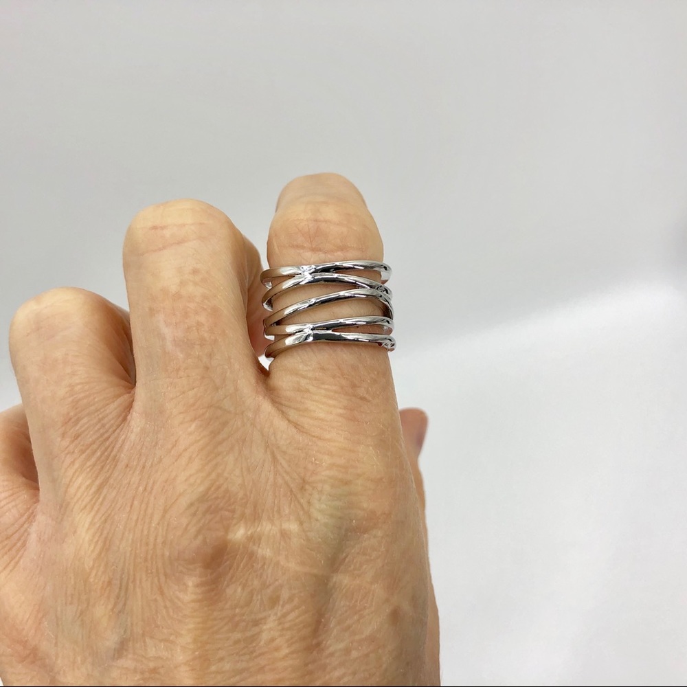 Beautiful 925 silver spiral ring - Picture 5 of 6